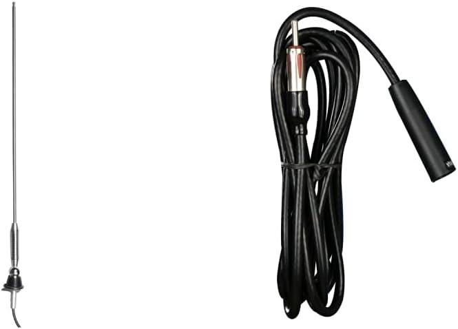 Metra 44-US13 Side/Top Mount Replacement Antenna for AM/FM Bands & Metra 44-EC96 96-Inch Antenna Extension Cable with Capacitor