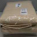 NICETOWN Living Room Noise Reducing Back Tab Curtains, Privacy Protection & Completely Shaded Lower PM2.5 Particles Drapes, Lined Insulated Window Treatment Panels(Biscotti Beige, 2 Pieces, W52 x L84)