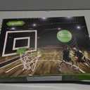 ropoda Mini Basketball Hoop - Glow in The Dark, Over The Door Basketball Hoop Indoor, Indoor Basketball Hoop Backboards for Teens and Adults, Mini Hoop for Kids with 4 Balls and Pump (Green)