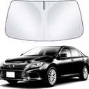 Car Sun Shade Front Windshield Compatible with Toyota Camry Custom Fit LE XSE XLE Hybrid SE Sedan Upgraded 2025 2024 2023 2022 2021 2020 2019 2018 Window Sunshade Protector Shield Sun Visor Cover