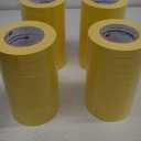 3M Automotive Refinish Masking Tape, 06656, 48 mm x 55 m, 24 Rolls  High-Performance Yellow Crepe Paper Tape for Precise Auto Painting and Detailing