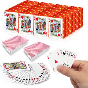 Gamie Pack of 20 Mini Playing Cards - Poker Mini Card Deck - Miniature 1.5 Inch Card Set - Small Casino Game Cards for Kids, and Adults - Great Novelty Gift, Party Favor for Boys and Girls