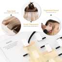 Acrylic Hair Extension Board Tape Placement Board with 35 Clips Tape in Extensions Hair Separate Plate Hair Extension Organizer with Head Chart