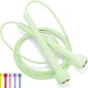 Adjustable Jump Rope for Fitness and Exercise  Skipping Rope for Cardio, Boxing, and Weight Loss  Speed Rope perfect for Men & Women (Green)