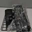 Hleelomi Under Bed Storage with Wheels and Cover, 360° Rolling Under Bed Metal Drawers for Clothes, Blankets, Books and Shoes,Black