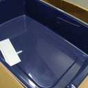 IRIS USA XX-Large Side Entry Cat Litter Box, Open Top Extra Large Litter Box for Big Cats and Multi-Cat Households, High Sided Scatter Shield, Easy to Clean, 30" L x 20" W x 14" H, Navy