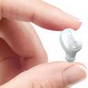 SYSFUN Single Bluetooth Wireless Earbud, Mini Invisible in-Ear Wireless Bluetooth Headphone 12 Hours Super Long Battery Life Suitable for Sports Work and Sleep - White