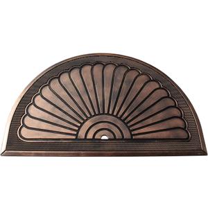 A1 Home Collections 100% Rubber Doormat for Outdoor Entrance, Non-Slip Heavy Duty Front Door Mats, Thin Profile Hight Traffic Areas Mat - 30" x 48", Sunburst Bronze