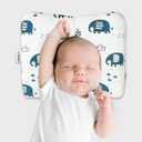 Unisex Soft and Breathable Baby Cushion 100% Organic Cotton Cover Machine Washable Toddler for Small Boys and Girls