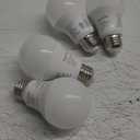 Amazon Basics Smart A19 LED Light Bulb, Dimmable Soft White (2700K), 9W (60W Equivalent), 800LM, Works with Alexa Only, 2.4 GHz Wi-Fi, No Hub Required, 4 Pack
