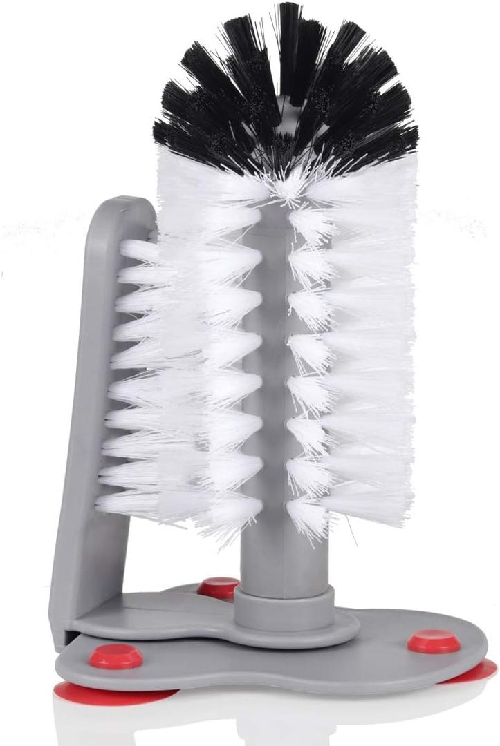 Glass Cup Washer With Double Bristle Brush for Bar Kitchen Sink