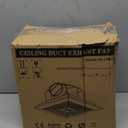 HNRLOY Bathroom Exhaust Fan for Ceiling,Household Bath Vent Ventilation Fan,110 CFM,4-in Duct,1.0 Sones Quiet Operation,13W Energy-Saving 12" Plastic Panel Shower Vent Extractor,10"x10" Mounting Hole