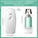 Maxcheck Automatic Air Freshener Spray Dispenser 2 Pack Wall Mounted Free Standing Restroom Air Freshener Battery Operated Automatic Sprayer Dispenser for Home Bathroom Commercial Time Scent(White)