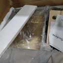 Double Waterfall Sink with LED Display, Cup Washer, Soap Dispenser, Worktop Controller, Gold, 29.5 * 18.1 * 8.7 IN