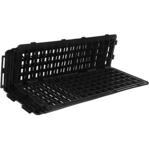 4pcs Modular Fresh Food Barrier for Supermarket Produce Section Vegetable and Fruit Separator Stable Display Rack for Kitchen and Refrigerator Black