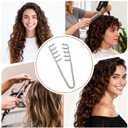Texture Comb,Volumizing Wide Toothed Comb For Fluffy Texturizing Hair - Textured Grip Styling Tool For Men & Women, Barber Wide Fine-Toothed Curly Hair,Made With ABS Plastic