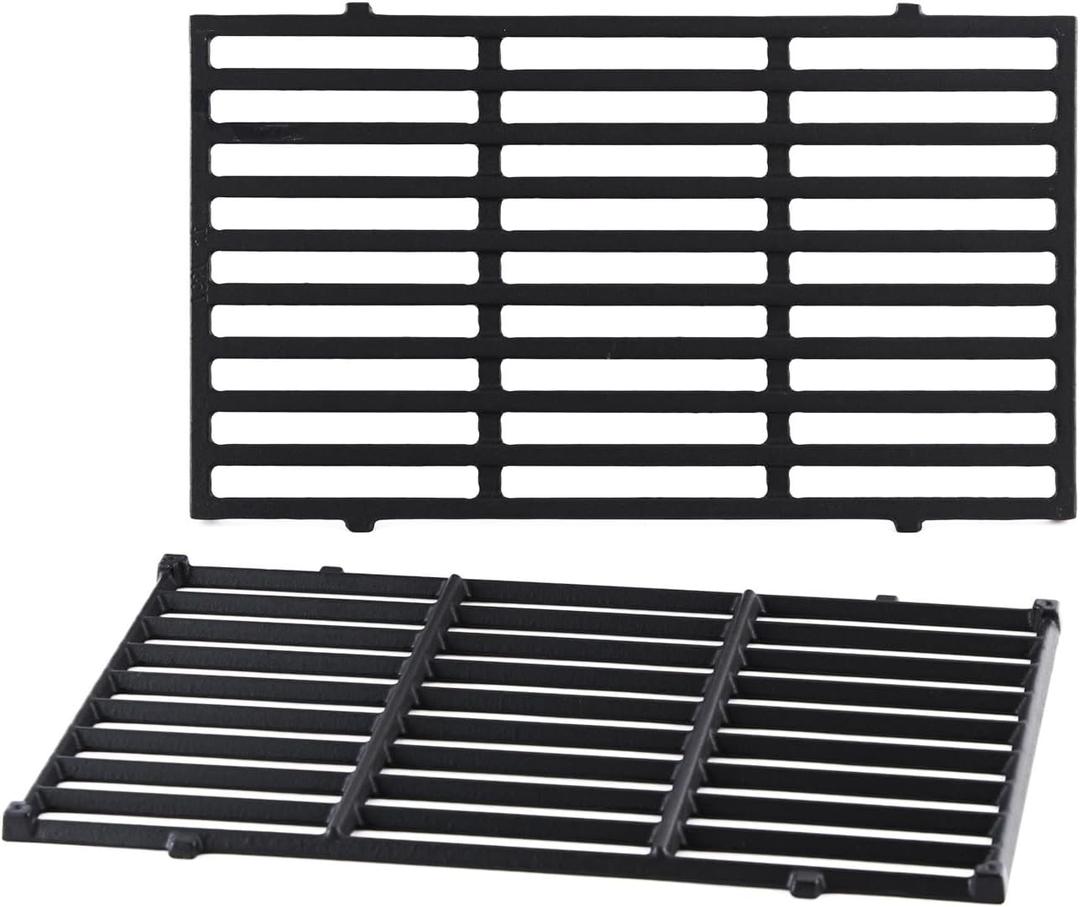 7637 Grill Grates Parts for Weber Spirit E-210 E-215 Grill Replacement Parts Weber Spirit II E210 GS4 S-210 E-220 I & II 200 Series Grill Parts Weber Spirit Cast Iron Cooking Grates Parts 17.5 Inch