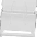 Sticker Roll Dispenser Acrylic Label Holder for Organized Storage Compartment Design for Office and Home Use Compact and Sturdy Tape Organizer Stand