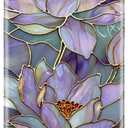 Goodon for iPhone 12 Pro Case/iPhone 12 Case Cute - Wireless Charging Compatible - Dual-Layer Hard Shell + Silicone Cover - Protective Phone Case, Trendy Designs for Women - Abstract Lotus