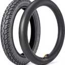 Heavy-Duty 14 x 2.125 Tire and Tube Set 57-254 Electric Scooter Tire Tube with Angled Valve Stem 14 Inch Inflatable Tire for Replacement Electric Scooters and E-Bike Tires, 1 Set
