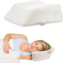 Therapeutica Travel Pillow, Firm Orthopedic Support, Average (White)