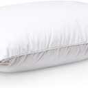 Luxury Collection Down and Feather Pillow | Hypoallergenic, Extra Loft for Best Head/Neck Support, 100% Dual-Layered Cotton | Queen 