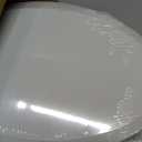 Durable Elongated Toilet Seat with Slow Soft Close - Easy to Install and Clean, Never Loosens - White, Fits Most Elongated Toilets