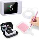 Philorn Electric Diamond Painting Pens, Rechargeable Cordless Diamond Art Pen, 1200mAh, Diamond Art Vacuum Pen with Storage Case, 5 Suction Levels, LED Screen Display, Diamond Art Accessories