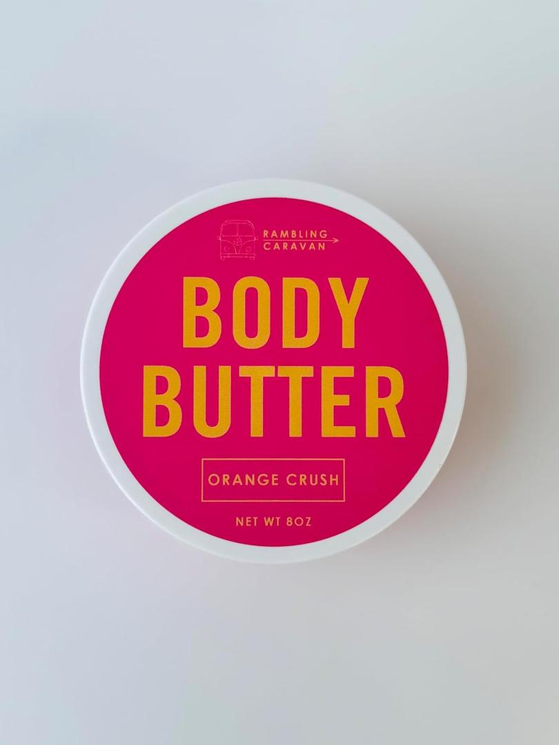 Body Butter, Orange Crush, 8oz, Body Moisturizer, Orange Crush