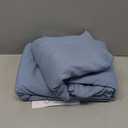 MILDLY Super Soft Duvet Cover - 100% Washed Microfiber Haze Blue Comforter Cover Set 3 Pieces with Zipper Closure & Corner Ties (No Comforter) (Queen(90"x90"))