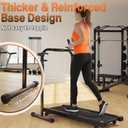 24.8 Inch Wide Walking Pad Handle Bar Only, Walking Pad Treadmill Handlebar with Phone/Tablet Holder & Cup Holder, Adjustable Handrail Height(31.5 to 37.5 inches), Non-Slip Feet, Stainless Steel Stable