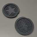 Dash MultiMaker Mini System Removable Plate Set - Ceramic, Nonstick Replacement Plates for Fun-Shaped Waffle Breakfast - Waffle Maker Not Included - 4-Inch - Two-Pack - Rocketship & Star