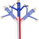 20ft Sky Air Puppet Dancer American Flag Inflatable Arm Flailing Tube Man Attachment - Wacky Wavy Wind Flying Dancing Man for DIY Stand Out Advertising - (Blower Not Included)