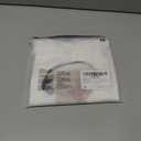 SHENHE Women's Cute Cat Graphic T-Shirt Slim Fitted Round Neck Print Crop Tee Tops (White, M)