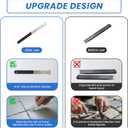 2 Pcs Paver Removal Tool Set with Micro-Tooth Grooves and Dual Joint Scraper, 8-Inch Brick and Stone Extractor Tool with Non-Slip Grip for Garden, Patio and Lawn Maintenance