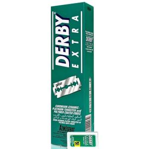 Derby Extra Double Edge Razor Blades, 100 Count (5 Count (Pack of 20), Original Version)