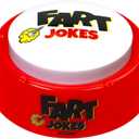 Fart Jokes Button - 40 Funny Jokes and Sounds - Hilarious Talking Toy for Office Humor, Games and More