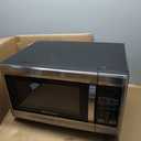 Emerson MW1338SB Countertop Microwave Oven, 6 Pre-Programmed Settings, Removable Glass Turntable, Child Safety Lock, 1.3 Cu ft, 1000W, Stainless Steel