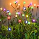 TONULAX Solar Garden Lights, Starburst Swaying When Wind Blows, Solar Lights Outdoor Decorative, Color Changing RGB Light for Yard Patio Pathway Decoration (4 Pack)