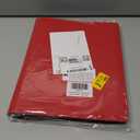 Premium 9 Pocket Card Binder for 360 Cards, Fabmaker PU Cover Trading Card Binder, Sturdy Card Collection Album, Sleek Card Holder Folders for Game Cards & Sports Cards, Red