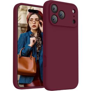 FireNova Magnetic for iPhone 17 Pro Max Case, Compatible with MagSafe, [Integrated Silicone Camera Control Button] [Camera Protection] Anti-Scratch Microfiber Lining Phone Case, 6.9", Plum