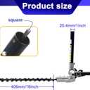 Kerlista Replacementparts Straight Shaft Hedge Trimmer Attachmen Compatible with Capable Head Polesaws Powerheads Lithium Battery PowerHead Replace NO. DWOAS8HT, TPH720,WA0220 Black