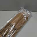 LazBlinds No Drill Bamboo Roman Shades, 33" W x 64" H, Star-Brown