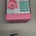 GuDoQi Piggy Bank for Girls Electronic Coin Money Bank Toy for 3 4 5 6 7 8 9 10 Year Old Children, Mini ATM Cash Coin Saving Box for Birthday Gifts Kids Age 3-10, Pink