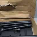 Projector Stand Tripod Adjustable, Laptop Height from 23.5 to 46.5 inches with Gooseneck Phone Holder, Floor for Office, Home, Stage, Studio, DJ Racks Holder Mount, 23.5inch-46.5inch (Black)