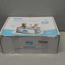 Dog Water Fountain Stainless Steel 12L/410oz/3.2Gal, DYSJ01 Ultra Quiet Pet Water Fountain for Large Dogs Cats & Multi-Pet Home with Water Level Window & LED Indicator