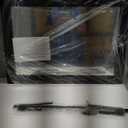 Farmhouse Black Bathroom Mirror for Wall 30 X 22 Inch, Hanging Carved Wooden Framed Mirrors, Rustic Rectangle Mirror Decor Living Room Bedroom Hallway Entryway, Horizontal or Vertical