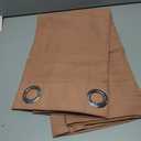 NICETOWN Terracotta Linen Doorway Curtains 80 inches Long, Grommet Thick Linen Weave Semi Sheer Window Treatments Privacy Assured with Light Filtering for Bedroom/Side Door, W34 x L80