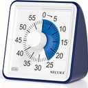 Secura 60-Minute Visual Timer, Classroom Timer, Countdown Timer for Kids and Adults, Time Management Tool for Teaching (Navy Blue & Navy Blue)