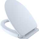 TOTO SoftClose Slow Close Elongated Toilet Seat and Lid, Cotton White - SS124#01